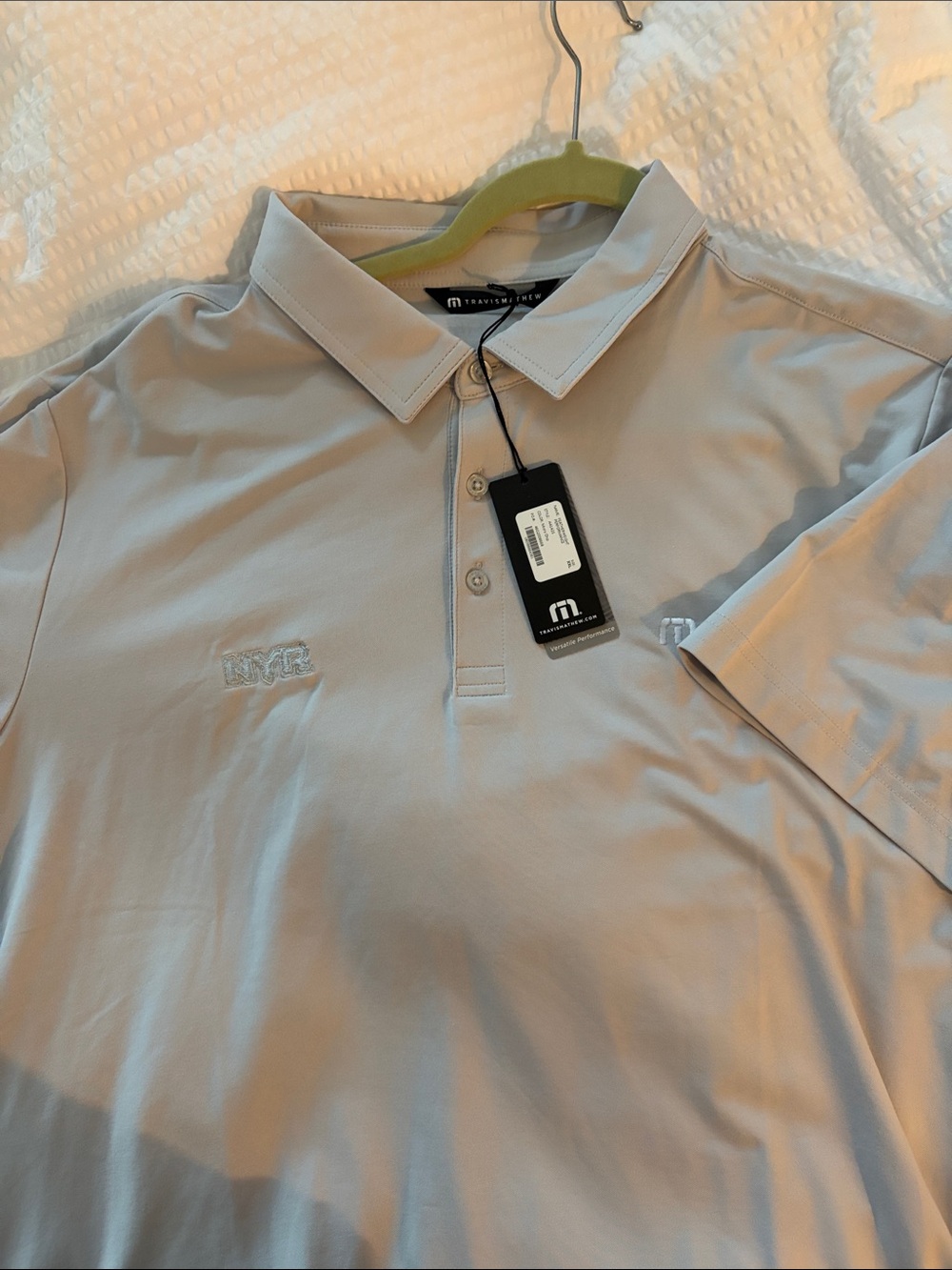 Travis Mathew Men’s Light Gray Polo